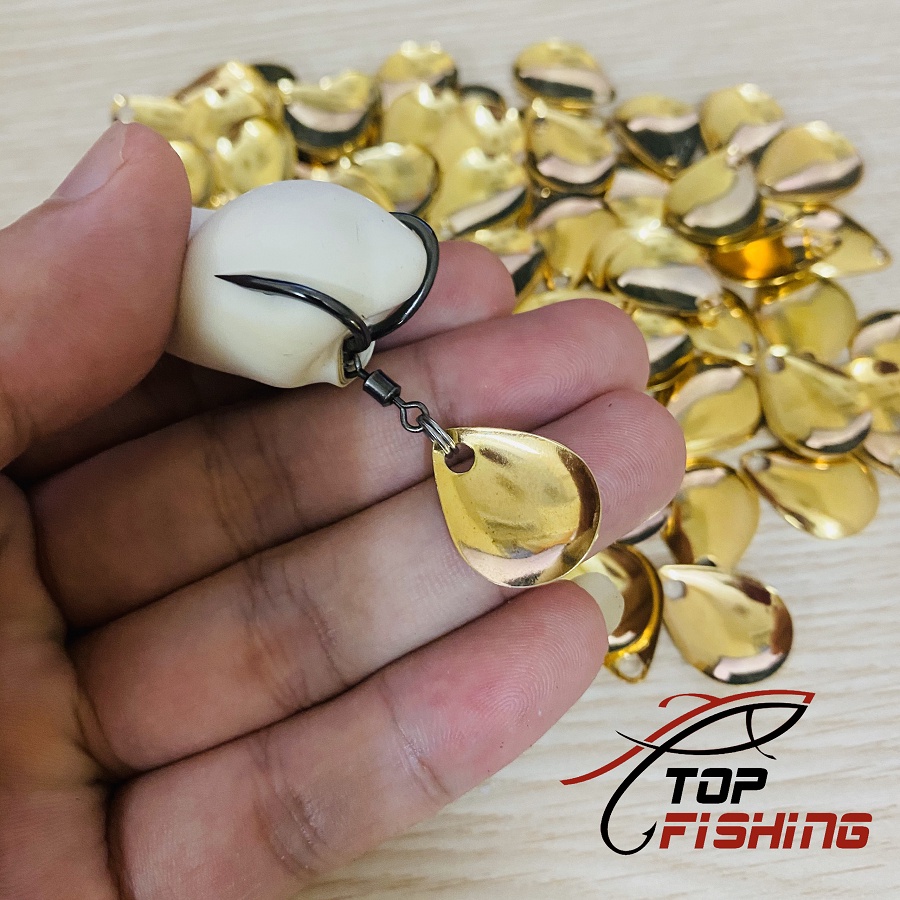 Thìa Xoay - Thìa Độ Nhái Hơi ( Màu Vàng ) Câu Cá - TopFishing