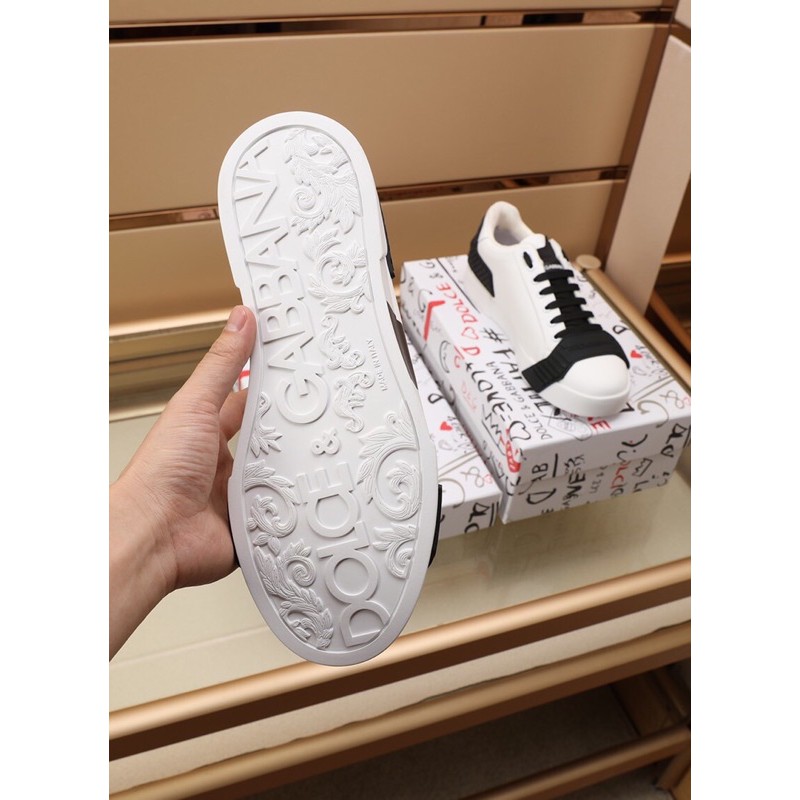 Giày thể thao/sneaker nam Dolce&Gbbana D&G da thật cao cấp thiết kế độc đáo phong cách cá tính
