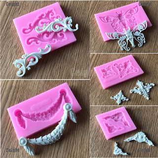 Khuôn Silicone Nhấn Bánh Trang Trí Kiểu Vintage