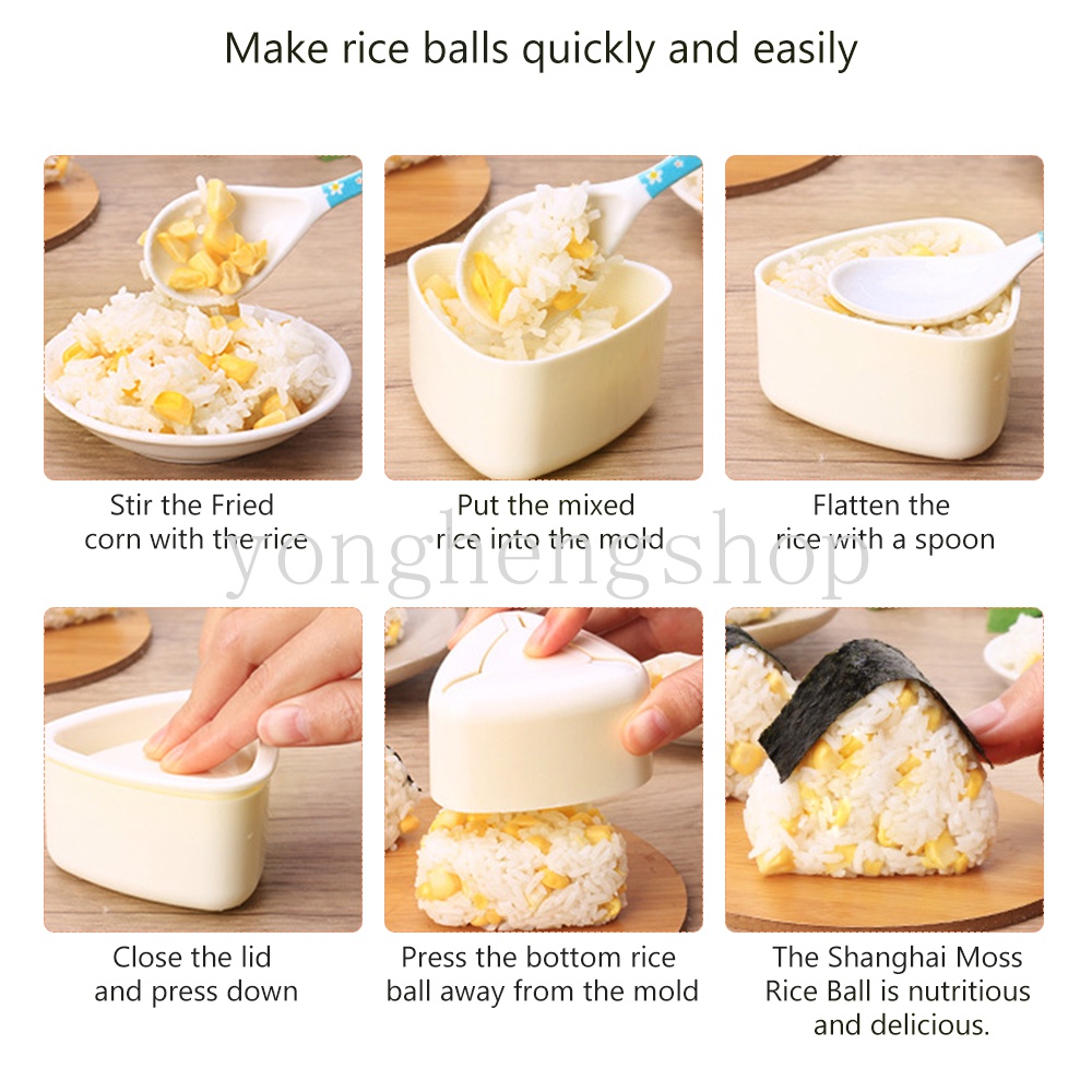 Khuôn Làm Cơm Nắm Hình Tam Giác Họa Tiết Heo Peppa Dễ Thương