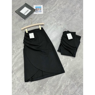 Chân váy công sở nhúng chéo tà