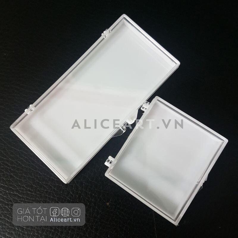Pocket pan chiết màu nước + hộp nhựa rỗng lưu trữ sticker, khuyên tai, đựng nhẫn + Keo đất sét Faber Castell