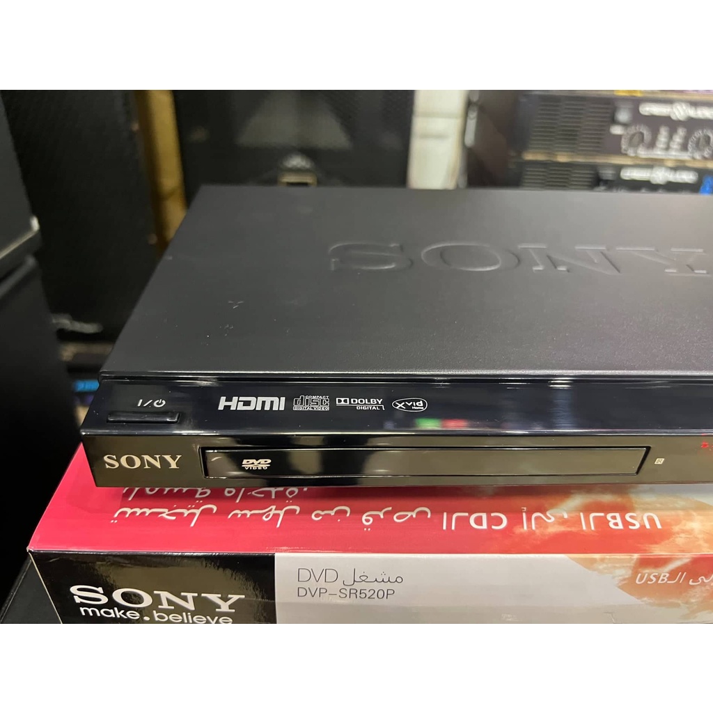 Đầu đĩa DVD SONY DVP-SR520P: Hình ảnh sắc nét qua cổng HDMI, đọc nhiều định dạng đĩa, không kén đĩa