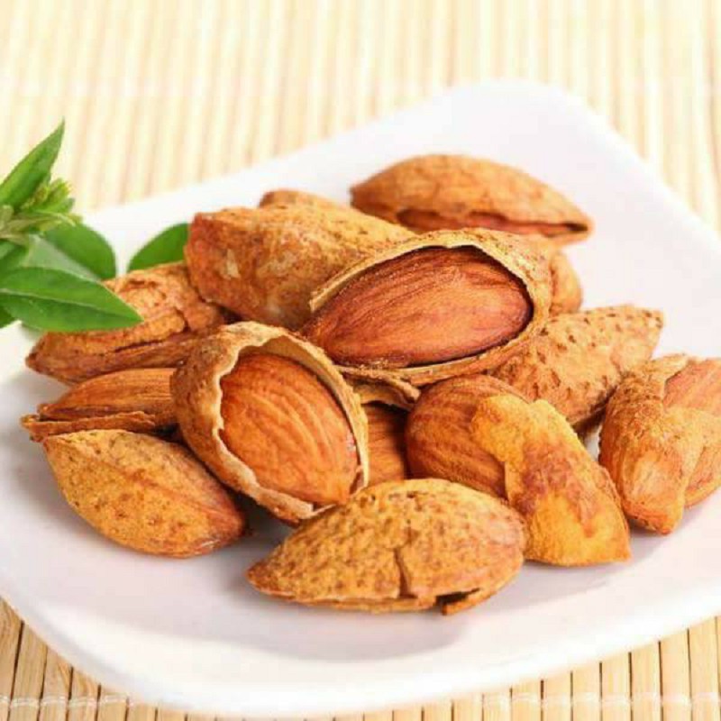 HẠNH NHÂN Rang Bơ ALMONDS Mỹ vỏ mỏng thơm giòn hộp 500g