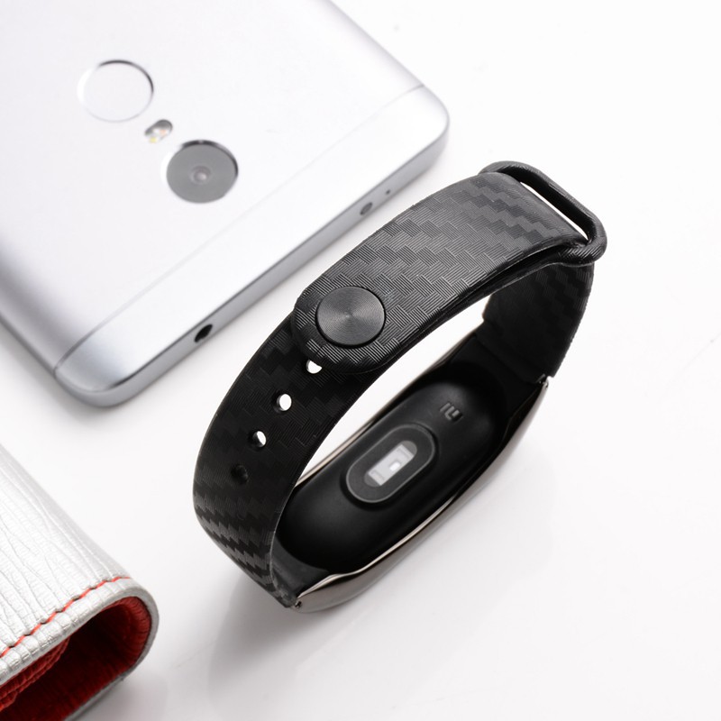 Dây Đeo Bằng Sợi carbon Cho Đồng Hồ Thông Minh xiaomi mi band 2 miband 2