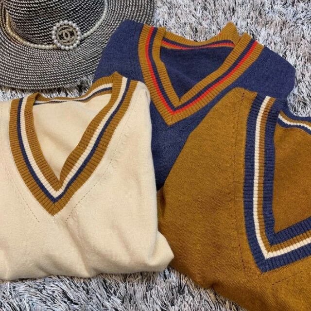 Áo len cổ tim hàng đẹp