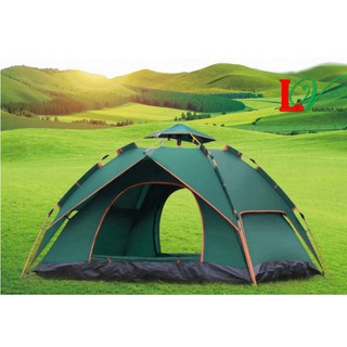 Lều du lịch cho 4 người 2 lớp tự bật chỉ vài giây, mẫu mới năm nay