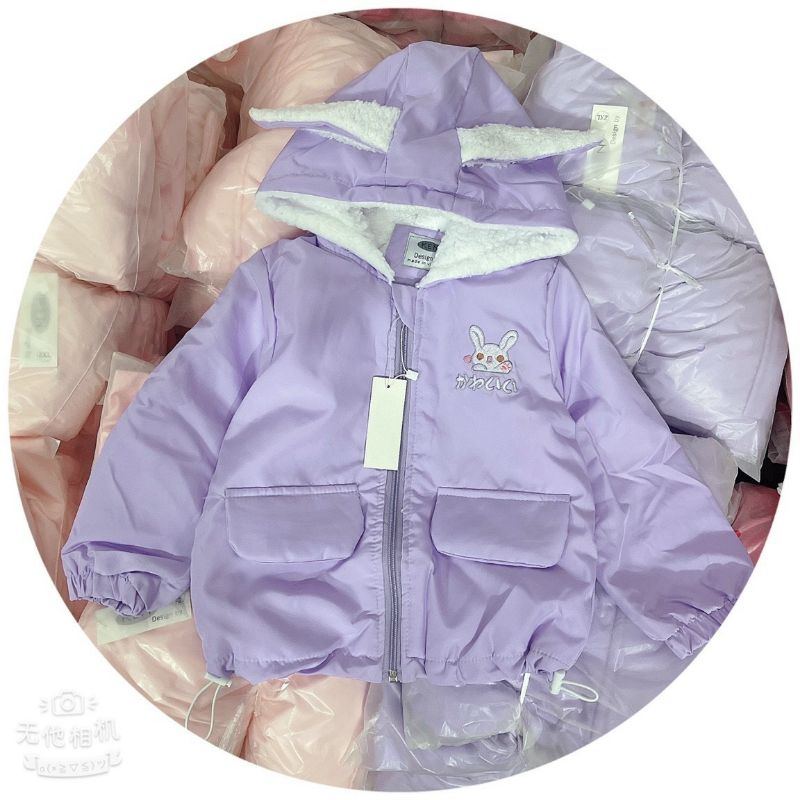 Áo gió lót lông túi hộp cho bé gái từ 10-28kg