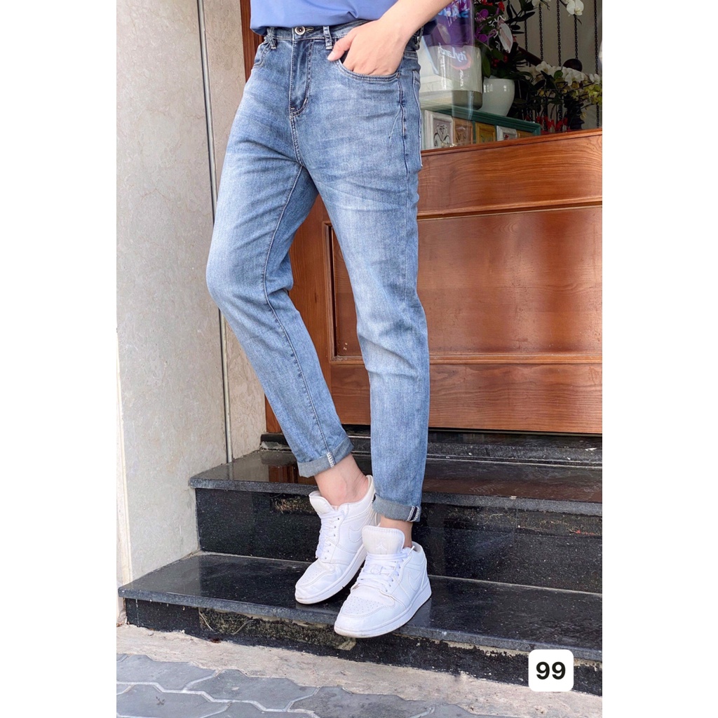 Quần Jean Nam Cao Cấp 💝Freeship💝 Quần Bò Nam Rách Xước Quần Rin Nam Cao Cấp Co Giãn HU351 | BigBuy360 - bigbuy360.vn