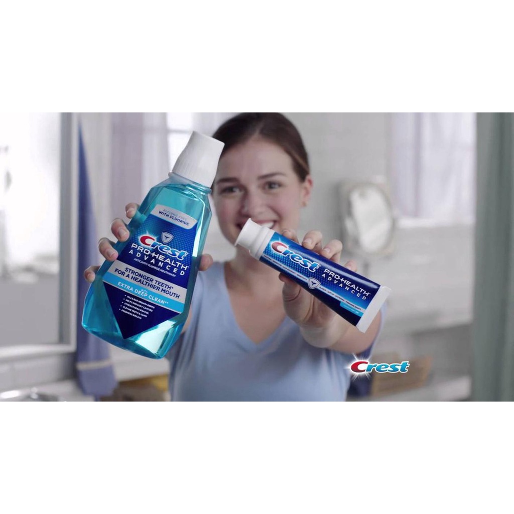Crest PRO Health Multi Protection Clean Mint - Nước Súc Miệng 1 lit của Mỹ