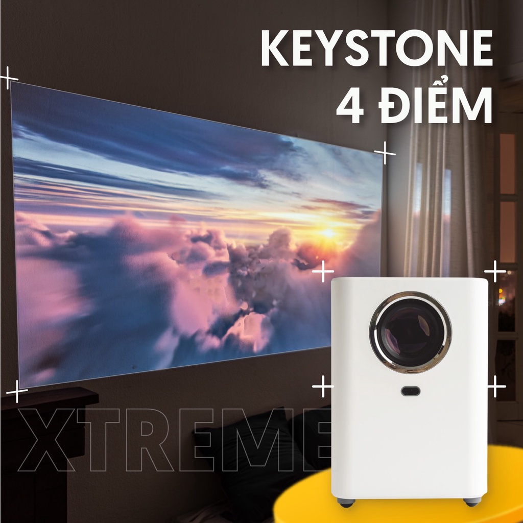 Máy Chiếu Mini Beecube Xtreme Chiếu Độ Phân Giải Full HD- Hỗ Trợ Đầu Vào 4K- Bảo Hành Chính Hãng 12 Tháng