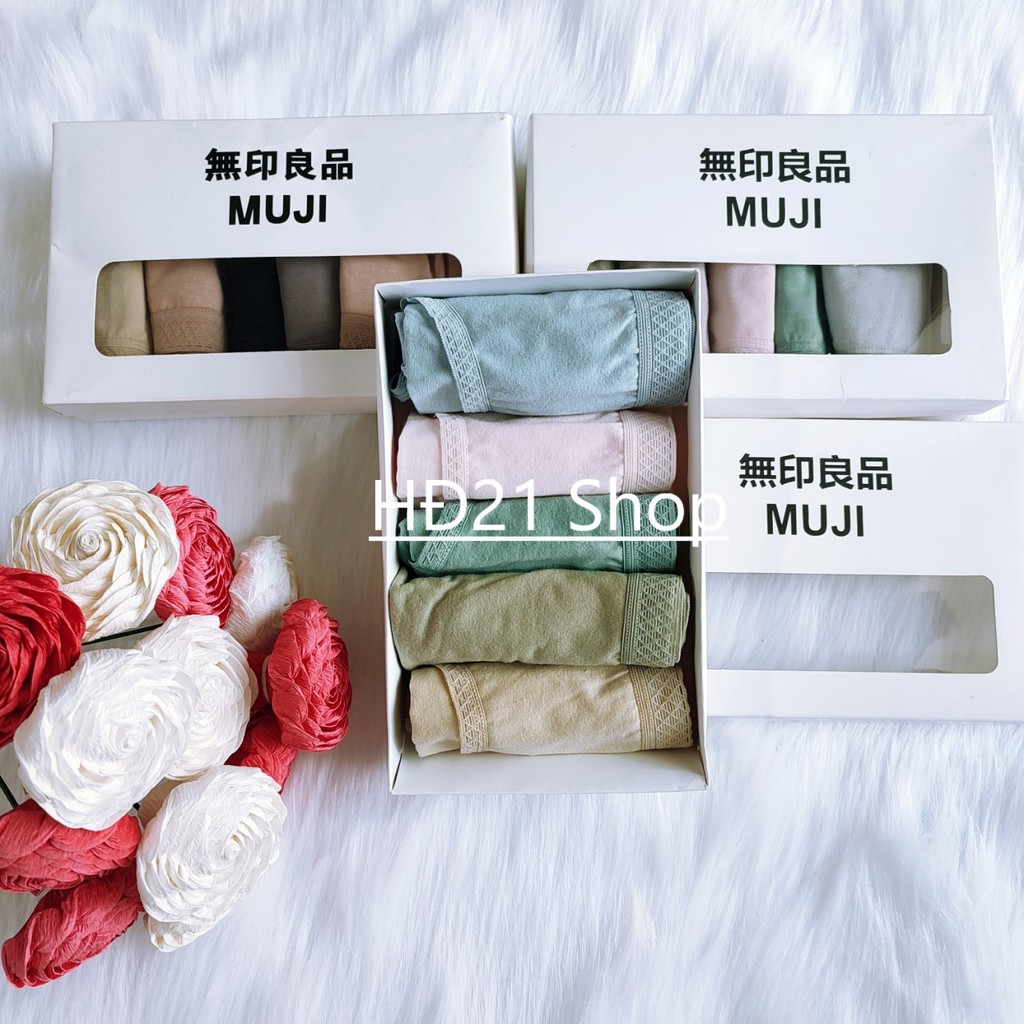 [ẢNH THẬT]🔞🔞 QUẦN CHIP MUJI COTTON VIỀN REN THOÁNG MÁT KHÁNG KHUẨN 🤩🤩