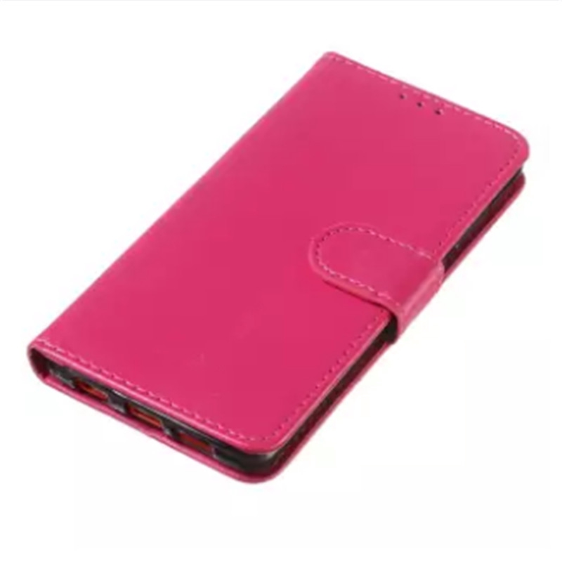 Fashion PU Leather Flip Stand Phone Case For Oppo A3s A5 A7 K1 F7 F9 Pro R17 Bag Wallet Pure Colour