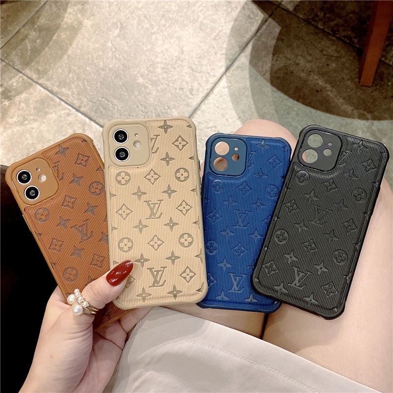 Ốp điện thoại TPU phối da kiểu cổ điển thời trang sang trọng thích hợp cho IPHONE 12 11 PRO MAX XS MAX XR X 8 7 PLUS