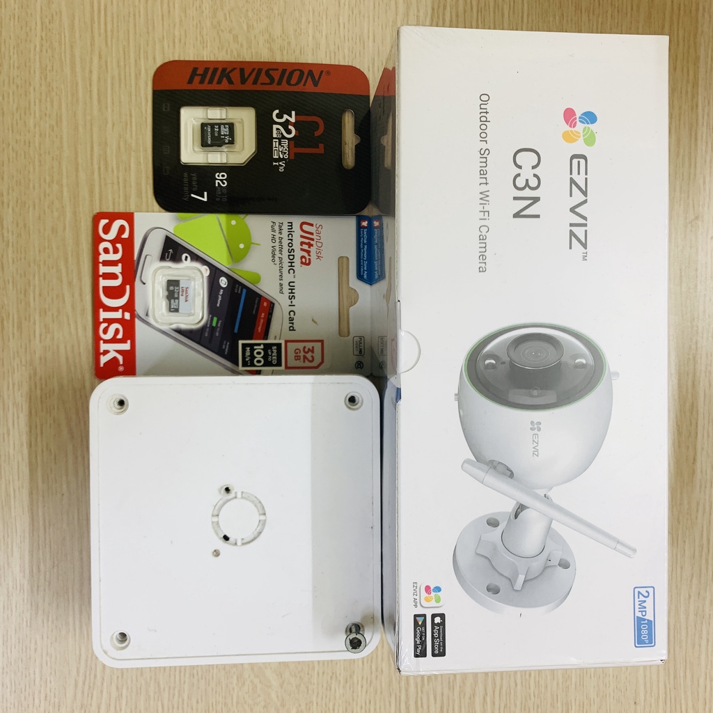Camera Wifi EZVIZ C3N 1080p HD Màu Ban Đêm - AI Nhận Diện Người | Camera Ngoài Trời 100% Chính Hãng Bảo Hành 2 Tháng