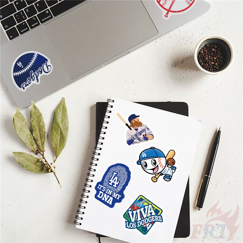 ❉ Los Angeles Dodgers Series 01 - Major League Baseball MLB Team Stickers ❉ 50Pcs/Set DIY Fashion Luggage Laptop Skateboard Decals Doodle Stickers