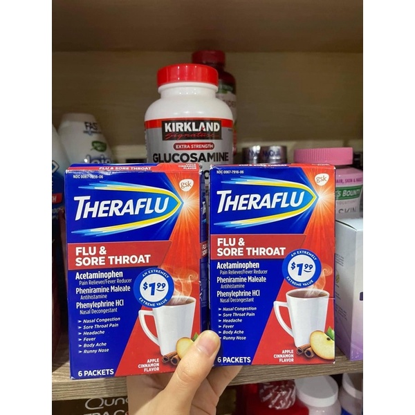 Trà Chanh Mật Ong Theraflu - Hàng Mỹ