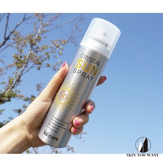 [HSD 2023] Xịt chống nắng Hàn Quốc [ RECIPE CRYSTAL SUN SPRAY SPF 50 + PA+++ ] 150ml