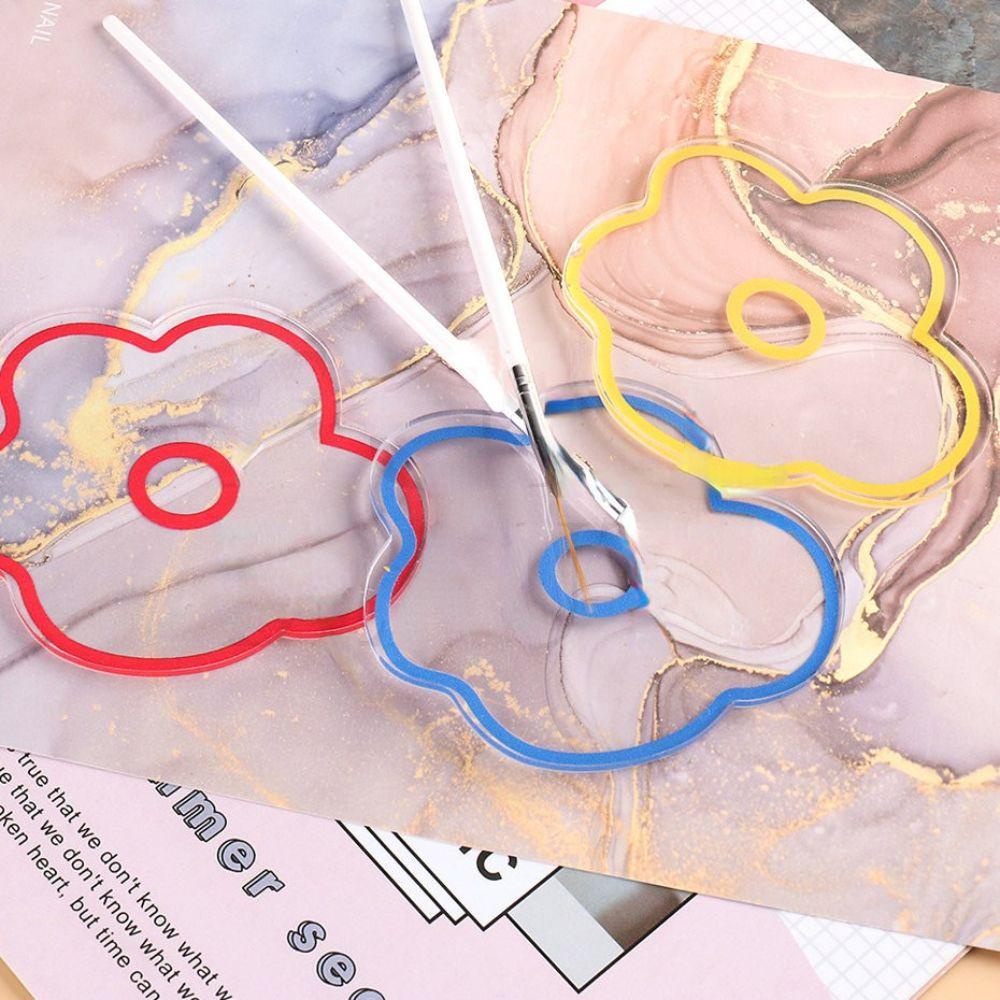 Bảng Pha Màu Vẽ Móng Nghệ Thuật Hình Hoa Phong Cách Nhật Bản Dễ Thương Dùng Làm Đạo Cụ Chụp Ảnh