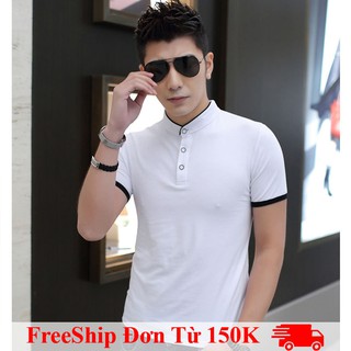 Áo thun cộc tay cổ lọ