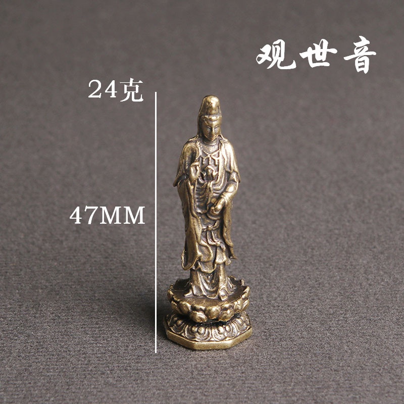 Yueying Restore Mô Hình Tượng Phật Bằng Đồng Thau Cổ Điển Phương Tây Ba Avalokitesvara As Để Bàn Trang Trí