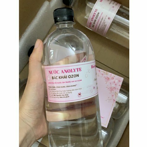 Nước Anolyte Bác Khải Ozon - Dung Tích 350ml, 1lít