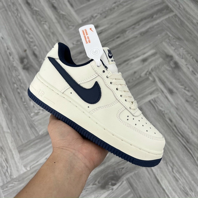 GIÀY AF1 KEM NAVY DA THẬT LAI AU
