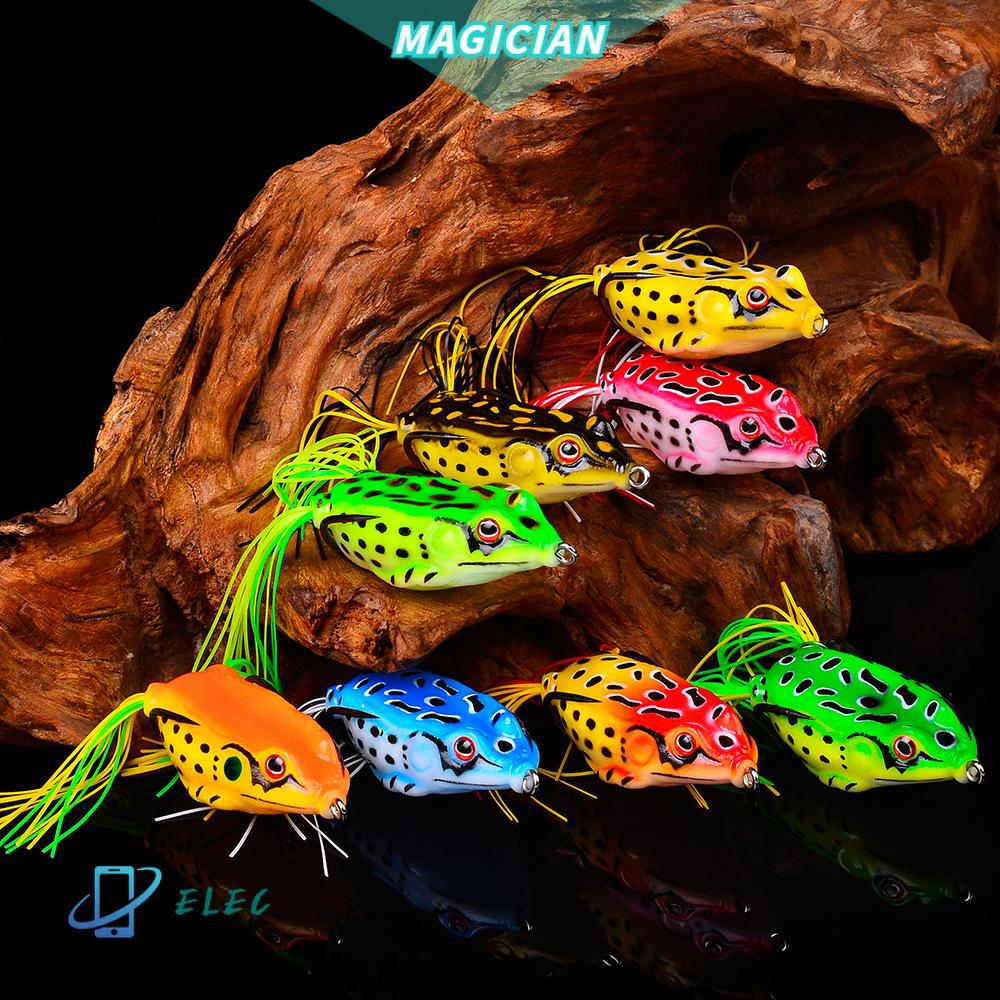 Mồi câu cá hình con ếch 3D 13g chất liệu mềm sinh động chân thực