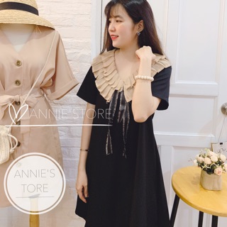 Đầm Suông Cổ xếp li