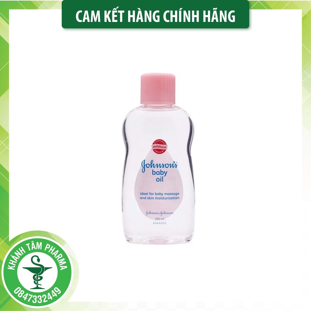 Dầu mát xa dưỡng ẩm Johnson's baby oil pink 200ml