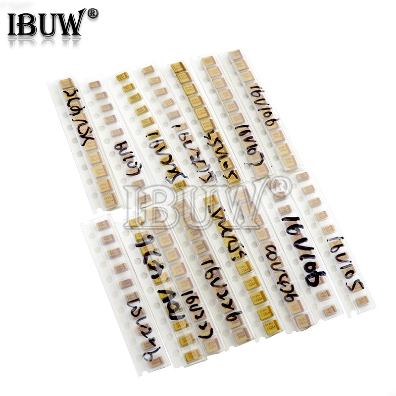 Set Tụ Điện 15Values SMD 1UF-220uf A/B 1UF 2.2UF 4.7UF 10UF 47UF Chuyên Dụng