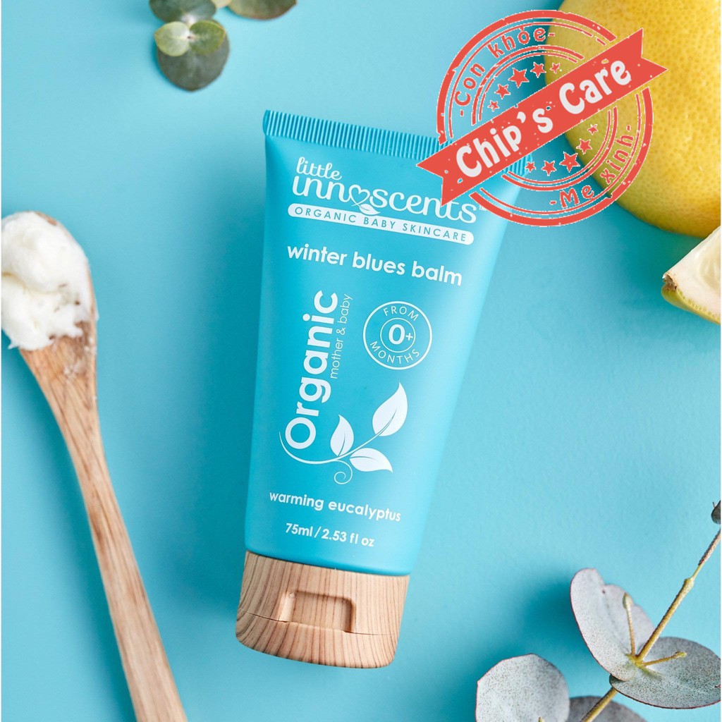 Dầu bôi chống cảm ấm ngực cho bé Little Innocents organic