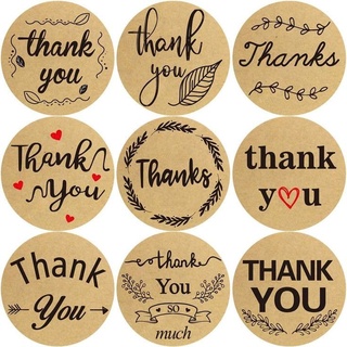 Tách lẻ 100 sticker Thank You dùng để gói hàng