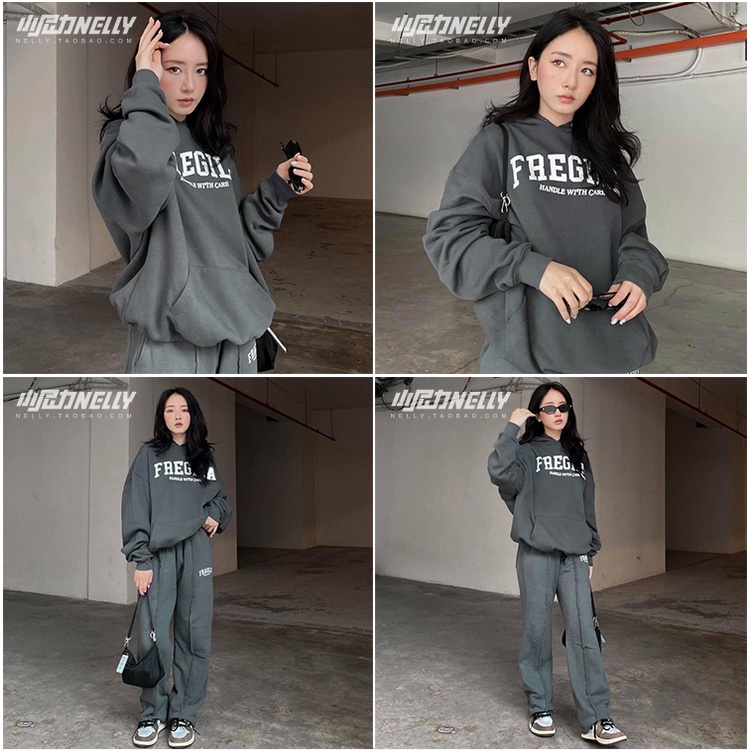 Áo Hoodie Nỉ trùm đầu Nelly Heybig - Fregial