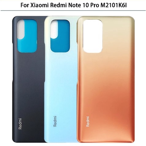 Nắp lưng Xiaomi Redmi Note 10 Pro - Chất liệu kính - Tặng kèm keo