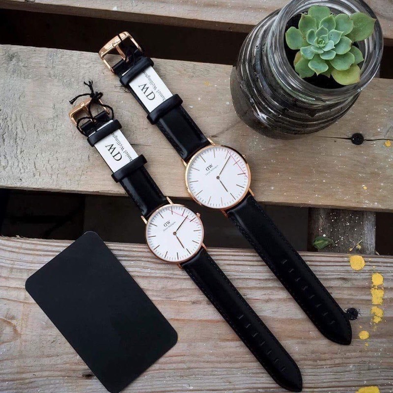 Đồng hồ nam Daniel Wellington Dapper St Mawes viền vàng có Size Nữ)