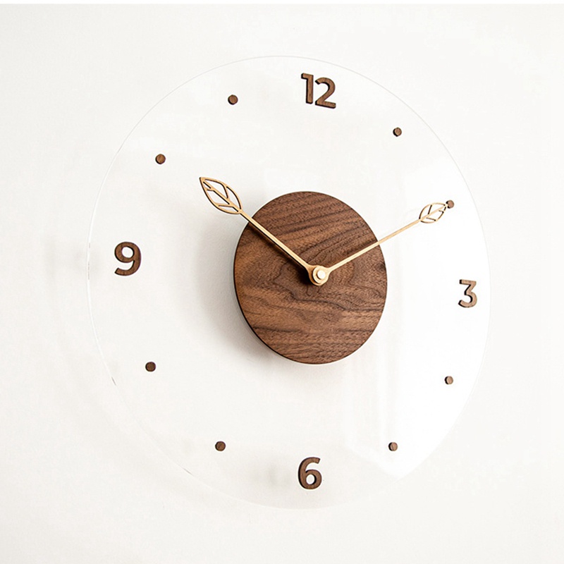 Đồng Hồ Treo Tường Bằng Gỗ 12 Inch Thiết Kế Sáng Tạo Trang Trí Phòng Khách / Nhà Bếp