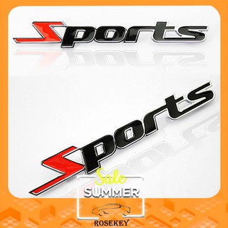 【Chuyển phát nhanh】Logo nổi chữ SPORT kim loại trang trí ô tô xe máy phong cách HZ002