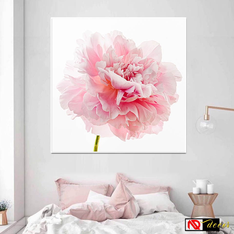 Tranh phòng ngủ Hoa mẫu đơn treo tường trang trí phòng khách đẹp hiện đại decor nhà cửa vintage nghệ thuật P79