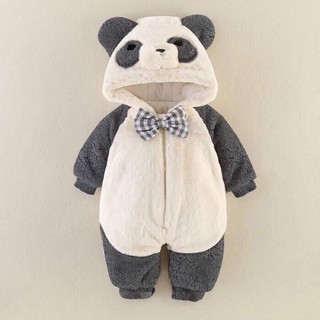 Body lông thú gấu trúc cho bé