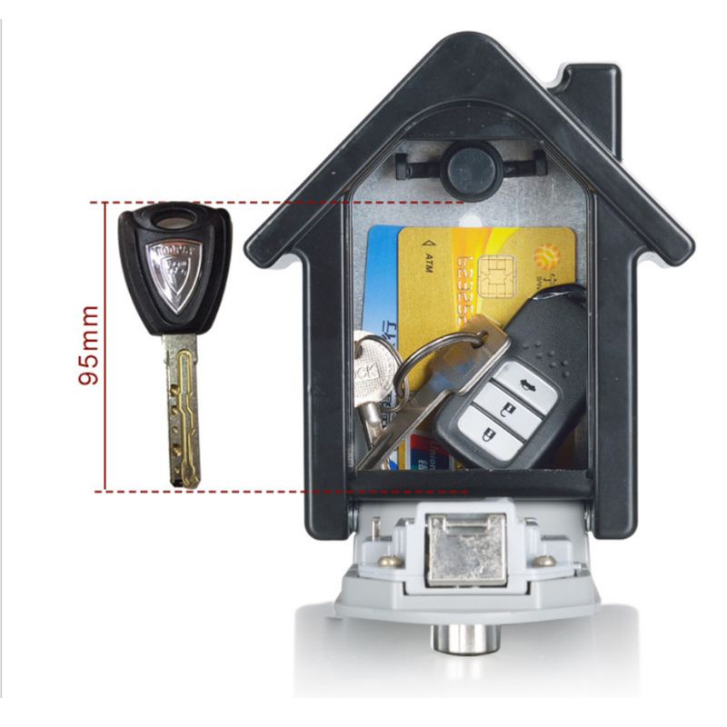 Hộp Đựng Chìa Khóa 4 Chữ Số Gắn Tường An Toàn Chống Thấm Nước Cho Gia Đình