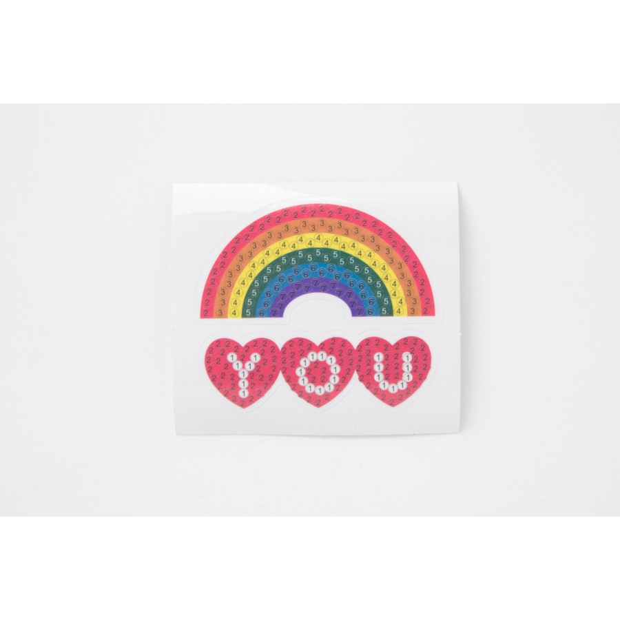 Sticker Đính Đá ARTBOX Hàn Quốc Hình Cầu Vồng