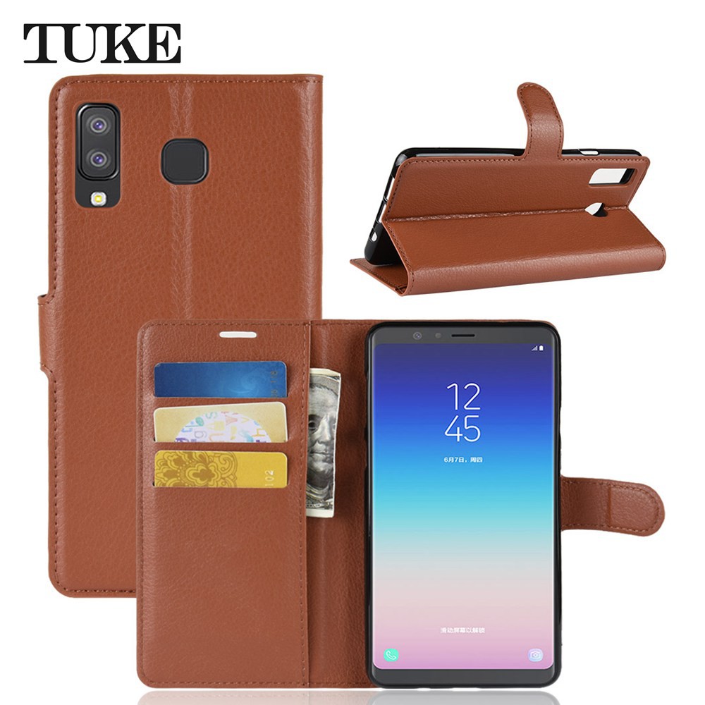 Ốp lưng da nắp gập có hình ngôi sao cho Samsung A8 Star A9 Star | BigBuy360 - bigbuy360.vn