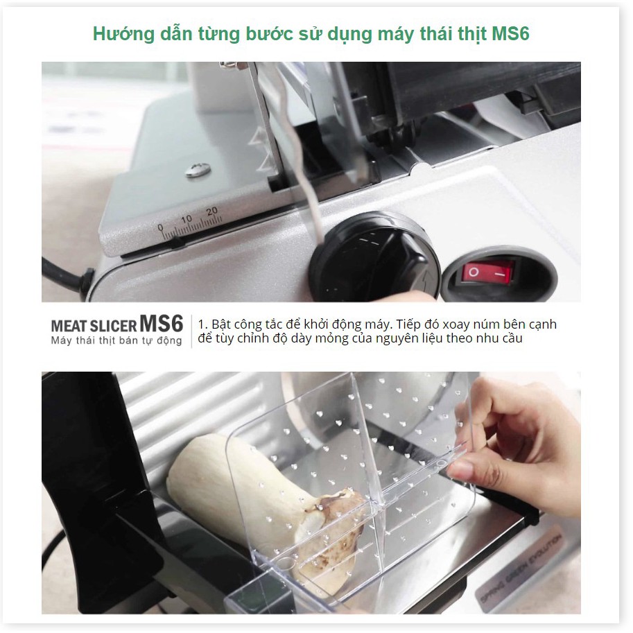 Máy cắt thịt đông lạnh Komle®️ MS-305C 200w- Cao cấp