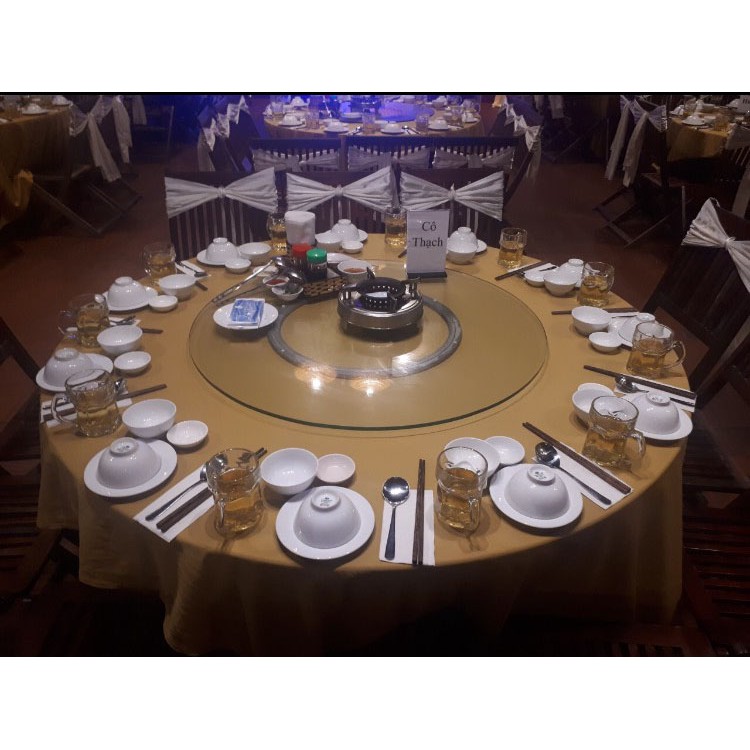bộ mâm xoay bàn ăn 800mm bao gồm đế nhôm 400mm, mặt kính cường lực 800mm,dùng để trang trí và thuận tiện gắp thức ăn