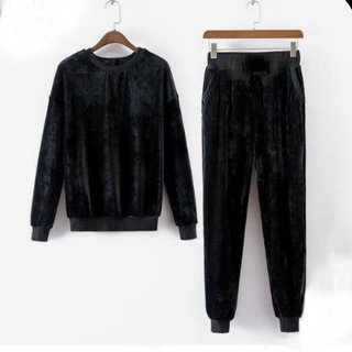BỘ THU ĐÔNG_BỘ MẶC NHÀ VẢI NHUNG_NỈ ÉP BÔNG_COTTON TRẦN BÔNG