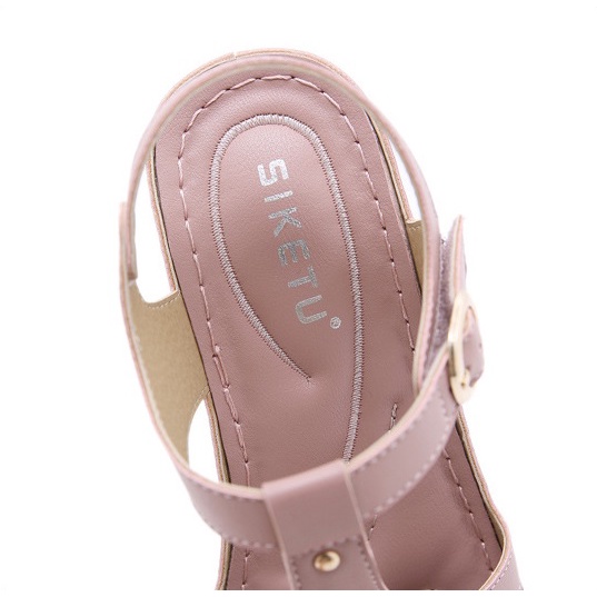 Giày cao gót Siketu siêu nhẹ, quai dán tiện lợi, gót 7.5cm