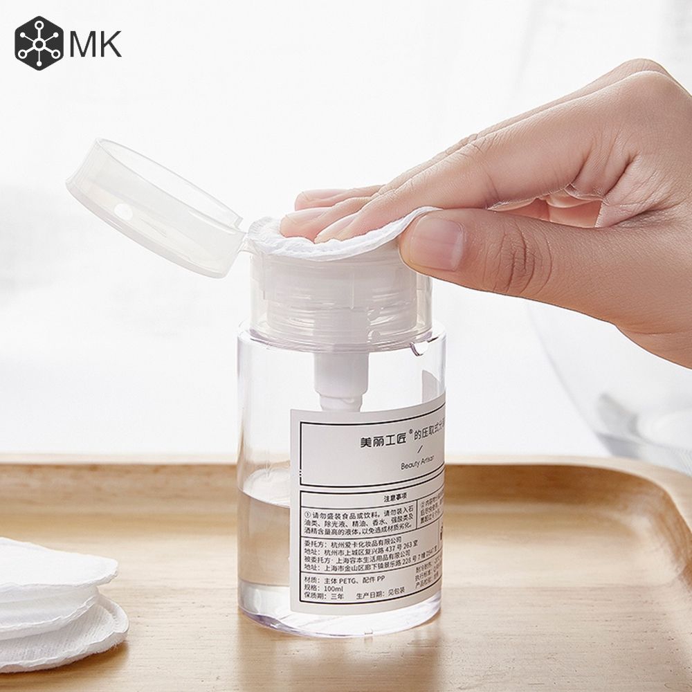 Lọ với vòi nhấn dung tích 100ml dùng để đựng kem dưỡng hoặc nước tẩy trang