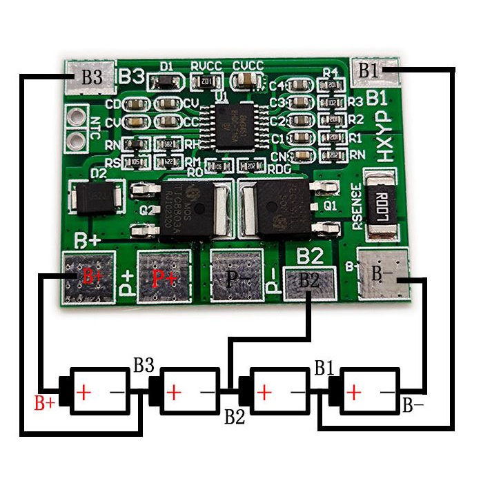 Mạch Bảo Vệ 💖Sạc Pin Lithium🐠 4s 12.8V cho pin 🥙32650🥙