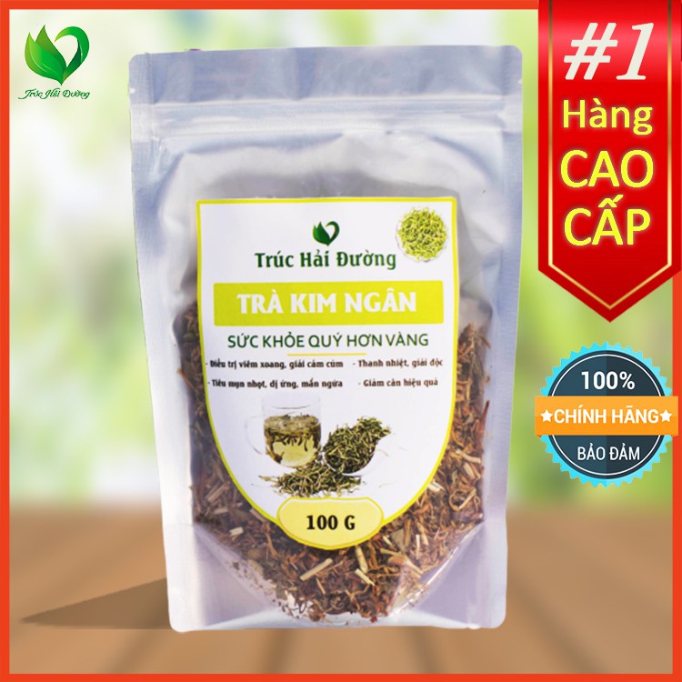 ✅[CHÍNH HÃNG] Trà Detox Hoa Kim Ngân Thải Độc Gan, Thanh Nhiệt, Trị Mụn Nhọt 100g (Loại Đẹp)💖